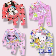 (3-5y) DOLL SET PYJAMAS LENGAN PANJANG KAIN JERSEY