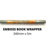 LION FILE EMBOSS BOOK WRAPPER 340MM x 5M (340-5)