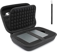 External Solid State Drives Carrying Case Protection Hard EVA Case for Seagate External Hard Drive 1TB 2TB 3TB 4TB 5TB Portable SSD Hard Drive Case Mesh Inner Pocket Travel Pouch Organizer Storage Bag