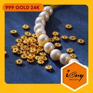 IBUY 999 Gold Round Versatile Isolation Beads 车轮珠隔片  24k (999)