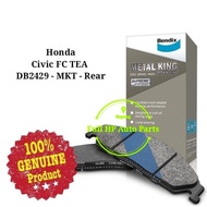 Original Bendix DB2429MKT Rear Brake Pad - H/D Civic FC TEA / FK8