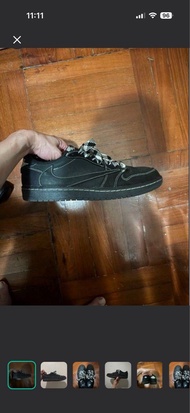 Travis Scott x Air Jordan 1 Low OG SP「Black Phantom」全黑倒鉤黑武士