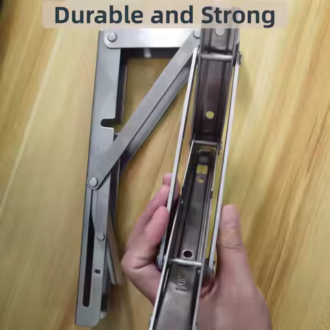8''-20'' Folding Shelf Brackets Heavy Duty 304 Stainless Steel DIY Wall Mounted Shelf Bracket Space