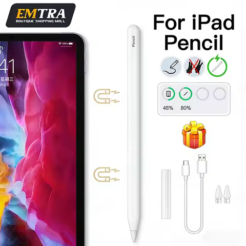 For Apple Pencil 2 Magnetic Charging Palm Rejection Stylus Pen for IPad Air 5 4 Pro 11 10.9 Mini 7 6