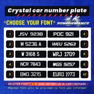 Crystal car number plate #NOMBOR PLATE KRISTAL KERETA