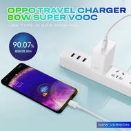 CAS TRAVEL CHARGER 80W OPPO SUPER VOOC ORIGINAL Reno 8 8t 9 10 Pro 5G TYPE C