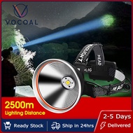 【Ready Stock】Vocoal Lampu Kepala Led Headlamp Waterproof Headlight LED Senter Kepala Lampu Suluh Kep