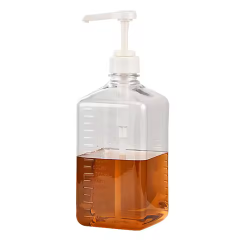 NEW 1600ml Liquid Dispenser with Scale Coffee Syrup Bee Drip Bottle with Hydraulic Pump Nozzle Head 