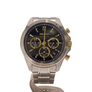 SEIKO Men's Watch Analog Stainless BLK SLV 8T63-00D0 Direct from Japan Secondhand