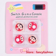 อุปกรณ์เสริมสำหรับ Nintendo Switchปลอกซิลิโคนลายการ์ตูนจำนวน4ชิ้นสำหรับ Nintendo Switch &amp; Switch Lite Joycon
