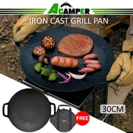 Iron Casting Grill Pan Mini Grill Griddle Pan Camping Stove Wok Flat Non stick Steak Grill BBQ Barbecue Frying Plate