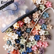 YTAR  50Pcs Matte Mini Frangipani Hair Clip Cute Small Flower Hair Ornaments Children Travel Daily A