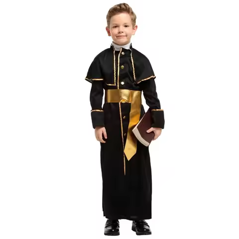 Christian Missionary Father Priest Costume For Boys Costumes For Kids Child Easter Purim Halloween F