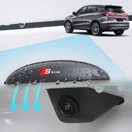 Car Reversing Mirror Camera Rain Shade Cover Rainproof Waterproof Shield For Audi Sline RS A1 A2 A3 