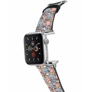 迪士尼小飛象十字壓紋牛皮Apple Watch真皮皮革錶帶 5440