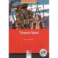 DKTODAY Book Hellbling READER RED 3:TREASURE ISLAND+ CD