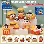 6/12/18pcs Mcdonald’s Cute Doll Crayon Shin-Chan Doll Blind Box Cute Anime Crayon Shin-Chan Model De