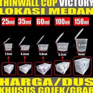 THINWALL CUP 25ML 35ML 60ML 100ML 150ML BULAT CUP SAMBEL GJK MEDAN