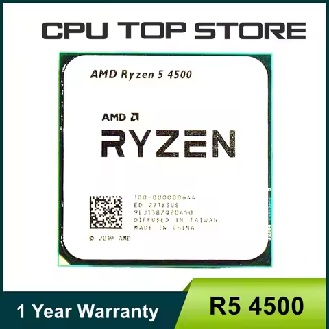 AMD Ryzen 5 R5 4500 3.6GHz 6-Core 12-Thread CPU Processor 7NM L3=8M 100-000000644 LGA AM4 No Fan