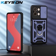 KEYSION ป้องกันเลนส์กล้อง Y28สไลด์เคสสำหรับ VIVO เกราะกันกระแทกขาตั้งโทรศัพท์ฝาหลังโทรศัพท์สำหรับ VI