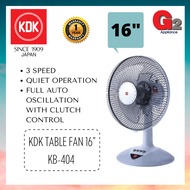 KDK TABLE FAN 16" KB-404 (RANDOM COLOR) - KDK WARRANTY MALAYSIA