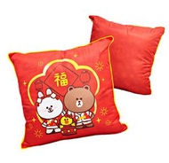 LINE FRIENDS - 咕臣 靠墊 抱枕(新年版)