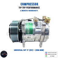 ✅6 Month Warranty✅Universal 507 ‘0’ (12V) Car Aircond Compressor (Oem New)