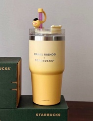 STARBUCKS X KAKAO FRIENDS 春植造型雙飲大容量不鏽鋼保溫吸管杯|