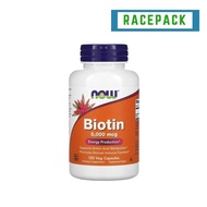 Biotin 5000mcg | 120 Caps | Hair, Skin & Nails | Energy Production [Racepack.sg]