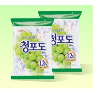 LOTTE Green Grape Hard Candy 153g x 2 Packs | Sweet & Refreshing Grape Flavor