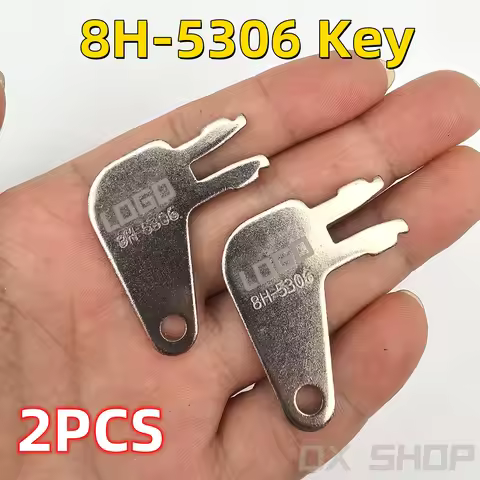 2PCS Forked Key 8398 7N0718 8H5306 8H-5306 for CAT Caterpillar Excavator Dozer Power Supply Switch D