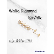 Fashions Earrings Genuine 6k Gold/