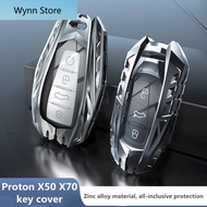 [NEW] Proton X50 X70 Chrome Reflection Zinc Alloy Car Key Cover Key Fob Case Remote Case Casing x50 