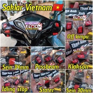 Vietnam vario switch scoopy starter passbeam iss dim 3 point turn signal horn idling stop