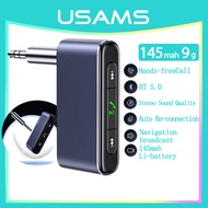 USAMS CAR BLUETOOTH RECEIVER AUX 3.5MM MINI WIRELESS AUDIO RECEIVER