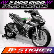 STRIPING STICKER JUPITER MX KING 150 Y15ZR TRANSPARAN MISSION WINNOW EDITION STRIPING TRANSPARANT BI