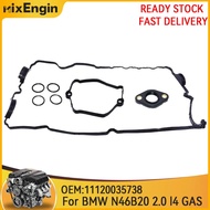 Engine Valve Cover Gasket Set Fit 2.0L For BMW E90 E83 E91 E92 E93 E81 120i N46 N46B20 N46B20B 2.0L 