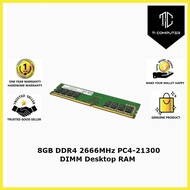 Used 8GB DDR4 2666MHz PC4-21300 DIMM Desktop PC RAM