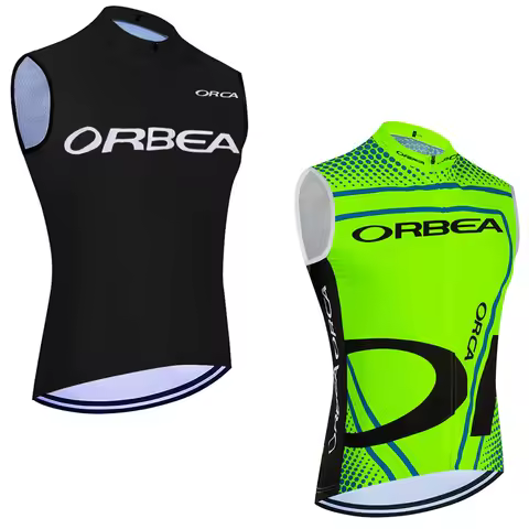 New ORBEA ORCA Cycling Jersey Summer Men Road Bike Vest Ropa Ciclismo Team Pro Riding Sleeveless Bic