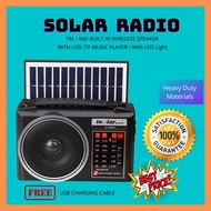 JPS Solar Radio FM/AM/MP3/BLUETOOTH Solar Radio with LED light