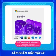 Phần mềm Microsoft Office 365 Family 6GQ-01896 / EP2-36878  | 12 tháng | Dành cho tối đa 6 người | 5