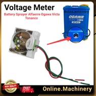 Battery Sprayer Voltage Meter Alfaerre Ogawa Sp16 Sp20 Victa Pam Racun Batteri 16L 18L 20L Spare Par