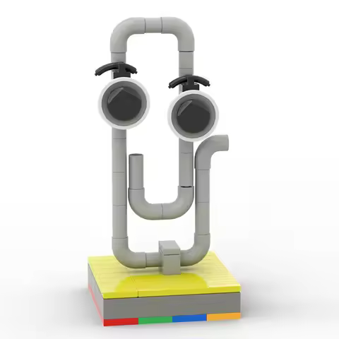 Buildmoc Creative Microsofteds Office 97 Clippy Action Figures 89PCS Bricks MOC Building Blocks Toys