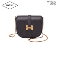 Fossil Women's Micro Crossbody Crossbody Bag  ( SHB3148001 ) - Black Leather