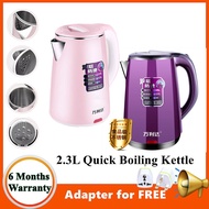 【MY seller】 ❁Kettle Electric Kettle Heater 2.3L Heater Kettle Jug Kettle Stainless Steel Kettles Heater Water Kettle The