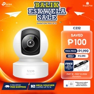 TP-Link Tapo C232 3K 5MP Pan/Tilt AI Home Security Wi-Fi Camera | Night Vision | Smart AI Detection
