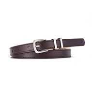 *READY STOCK AT MALAYSIA*Korean Style New Womens Belts Thin Silver Buckle Jeans Belts Fashionable an
