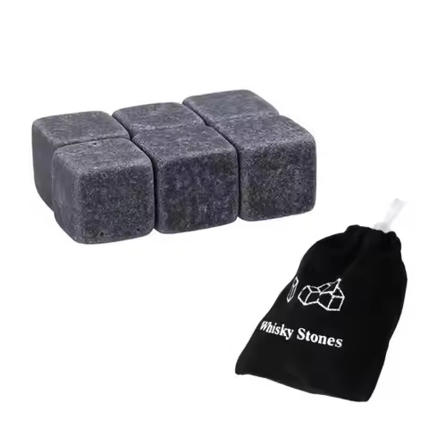 Whiskey Stones Sipping Cooler Reusable Whisky Ice Stone Whisky Natural Rocks Bar Wine Cooler Party W