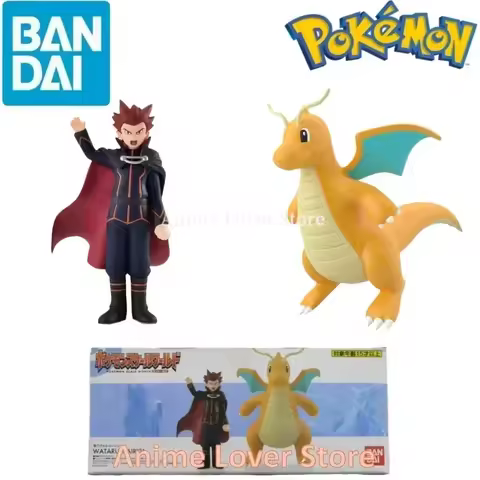 Bandai Original Scale World POKEMON Kanto Region Lance Dragonite Anime Figures Toys for Kids Gift Co