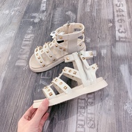 Cream warrior sandals
